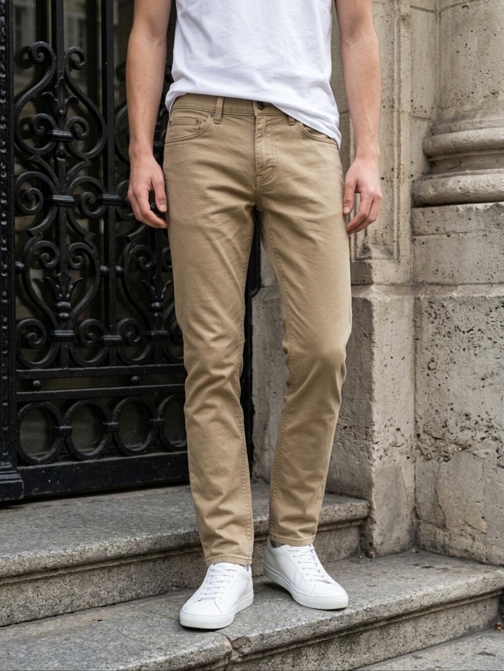 Old Navy 29x30 Men's Teens Slim Twill Five-Pocket Pants Toast of the Town Khaki